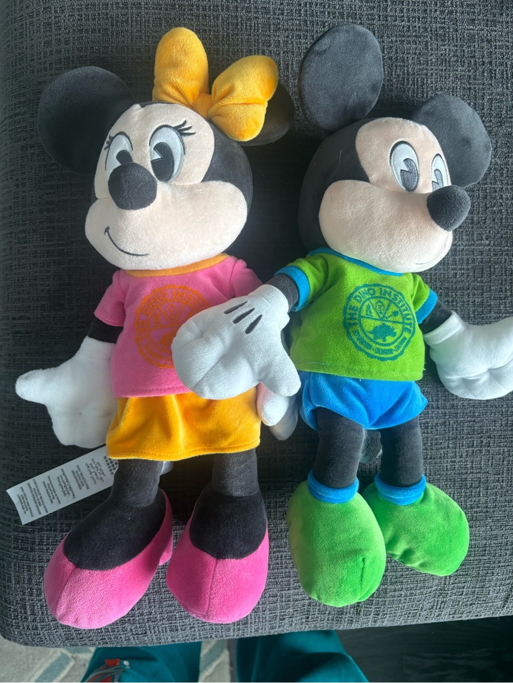 Disney Minnie & Mickey Mouse Animal Kingdom Dinoland Plush, Large 16”